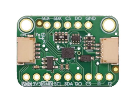 Front view of the ISM330DHCX breakout board